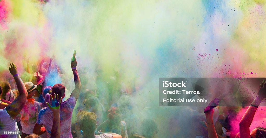 Holi Festival der Farben - Lizenzfrei Holi Stock-Foto