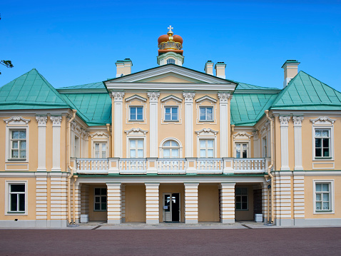 Russia. Petersburg. Oranienbaum (Lomonosov). lower park. Big Menshikovsky palace.