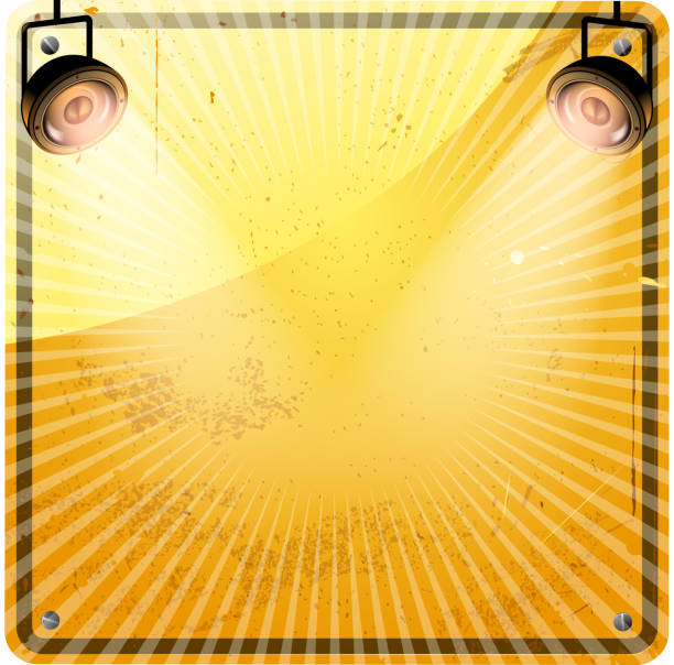 grunge stage light drawing of vector grunge stage light.This file was recorded with adobe illustrator cs4 transparent.EPS 10 format. accent nails stock illustrations