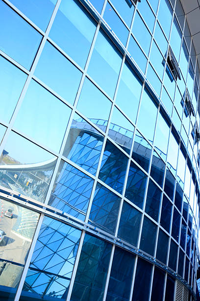 istock Glass curtain wall of modern office building 538651838