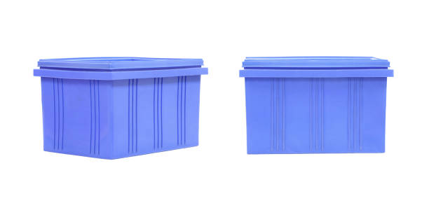 istock Blur Plastic box Packaging of finished goods on white background 538652276