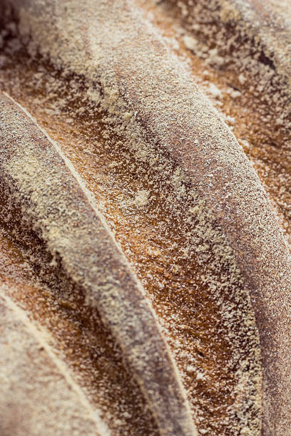 Composition with bread and rolls isolated on white
