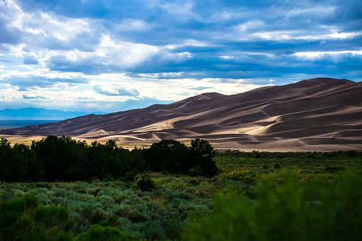 Patches of Sun at Great Sand Dunes National Park Colorado