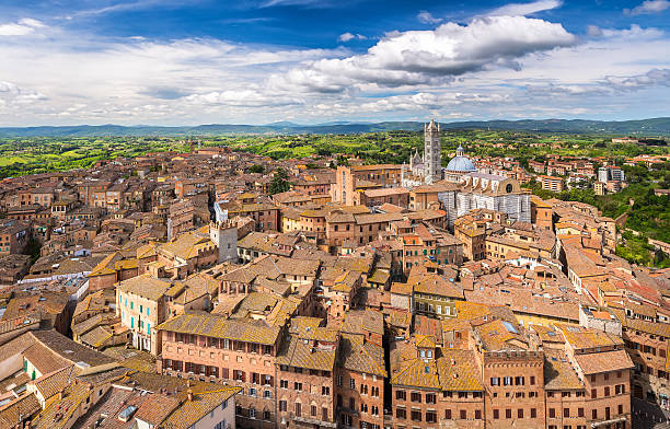 istock Aerial view of Siena 538652853