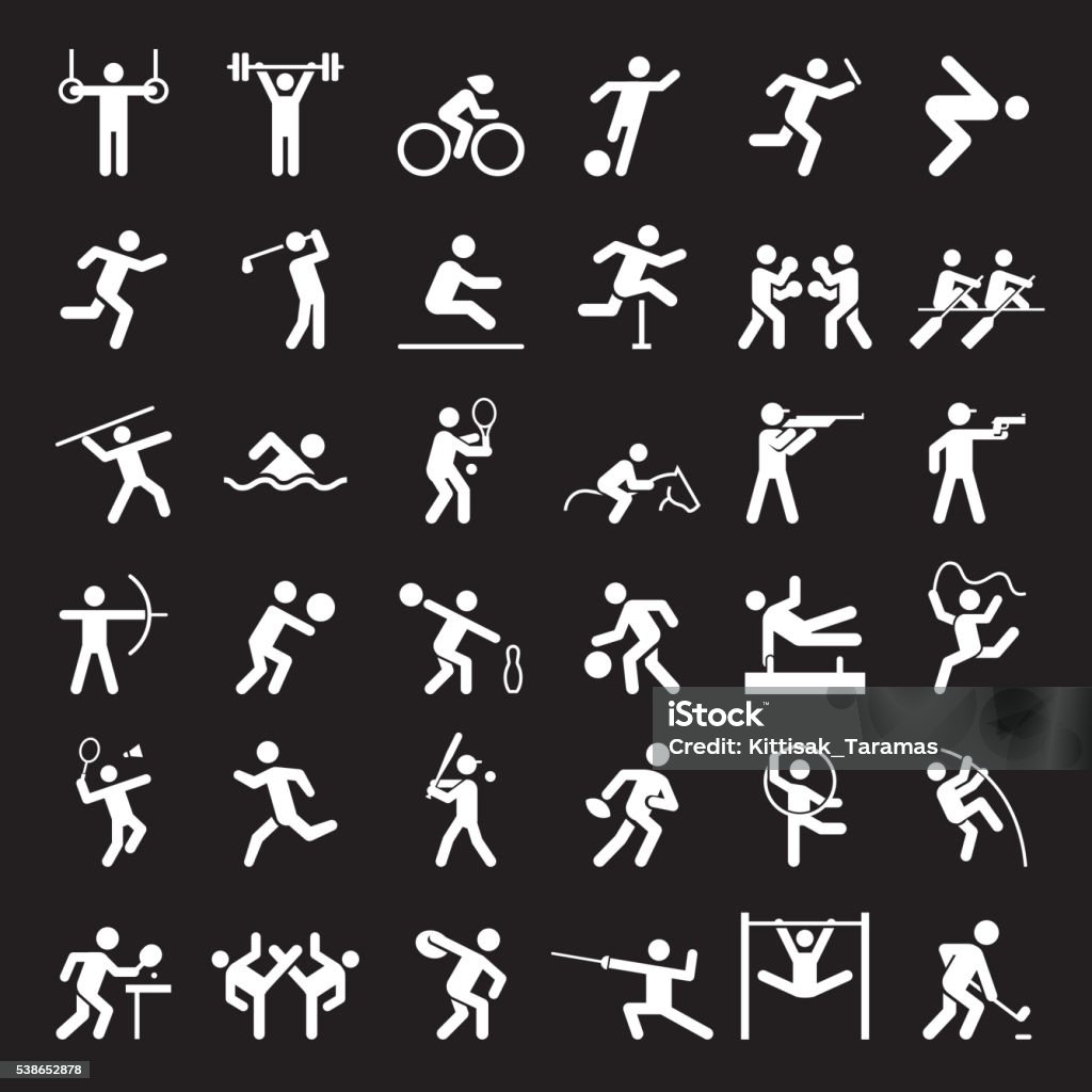 Set of sport icons. Set of sport icons.  Activity stock vector
