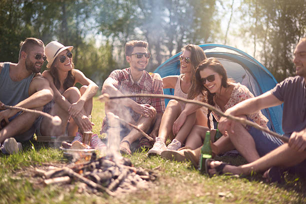 istock Campfire after long day of adventures 538658300
