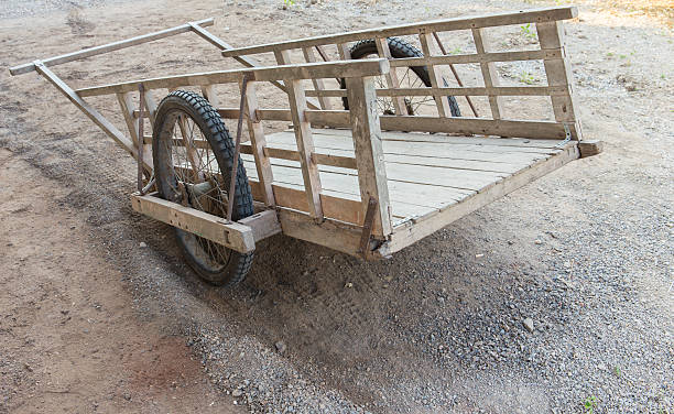 istock Wooden cart 538660900