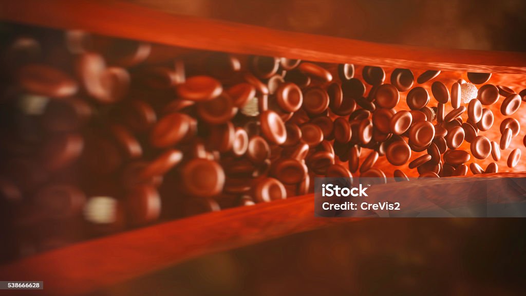 Flowing bloodcells Blood Flow Stock Photo