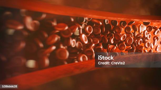 Flowing Bloodcells Stock Photo - Download Image Now - Blood Flow, Blood Clot, Cholesterol
