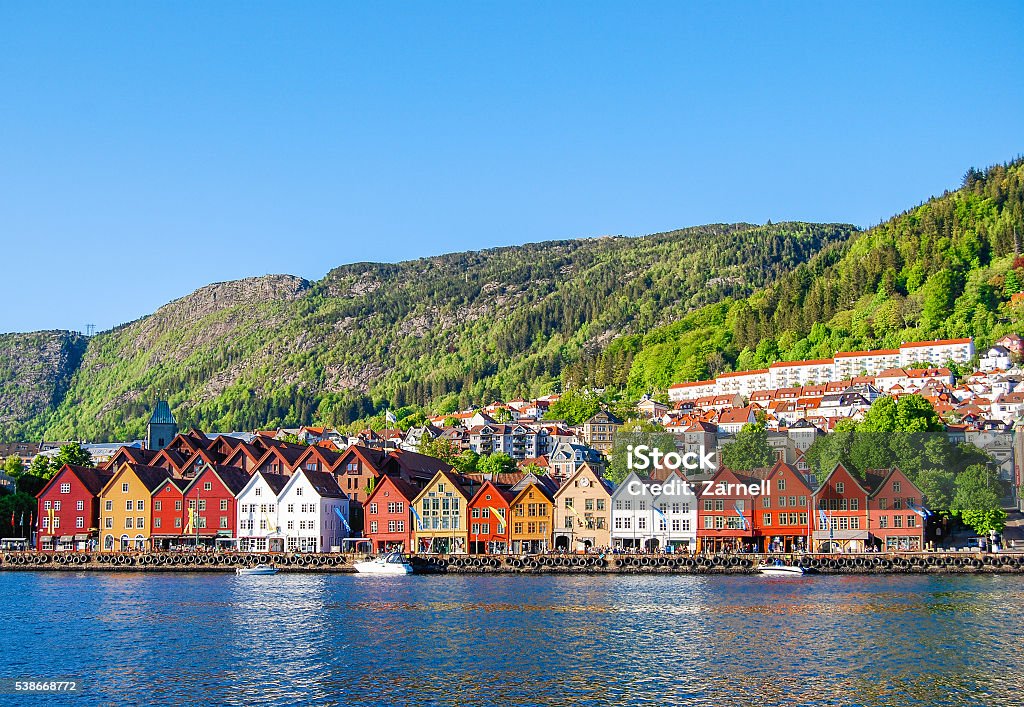 Bergen, Norway Cityscape view of Bergen, Norway Bryggen Stock Photo