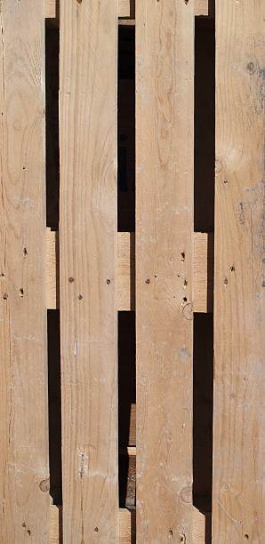 istock Close-Up of stacked Pallets 538669752
