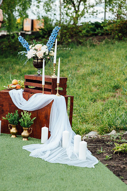 istock Wedding photo zone. decoration. 538670028