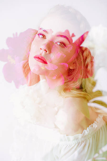 istock Double exposure woman beauty portrait 538672100