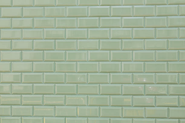 old broken tiles wall background