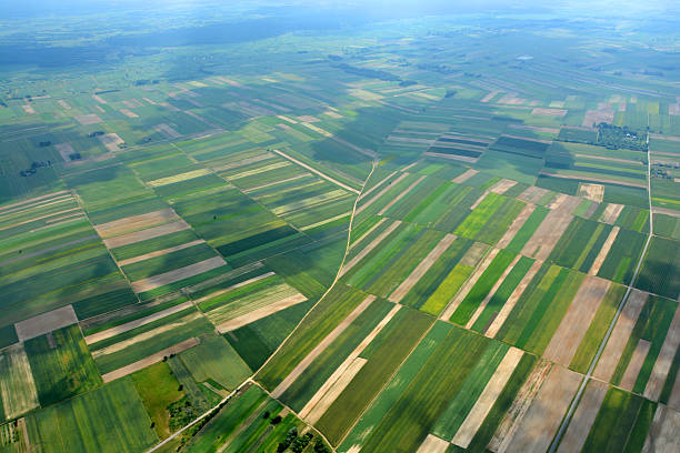 istock Aerial view of the countryside 538676536