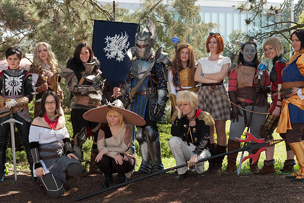 Group Of Cosplayers Poses At Animefest Anime Convention Stock Photo - Download Image Now - iStock Group Of Cosplayers Poses At Animefest Anime Convention Stock Photo - Download Image Now - iStock