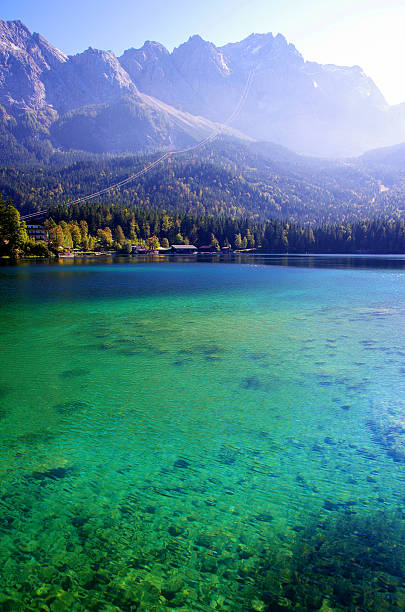 istock Beautiful mountain lake Eibsee in german Alps 538680250