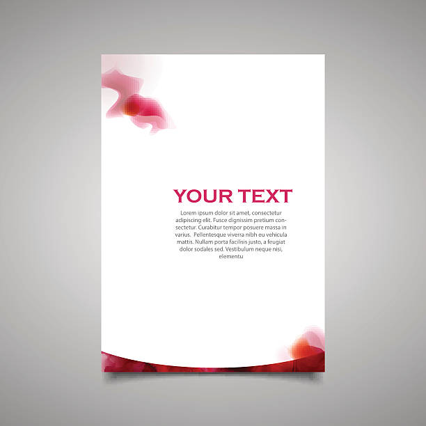 nowoczesne proste marketingu firmy flyer. - white background abstract smoke transparent stock illustrations