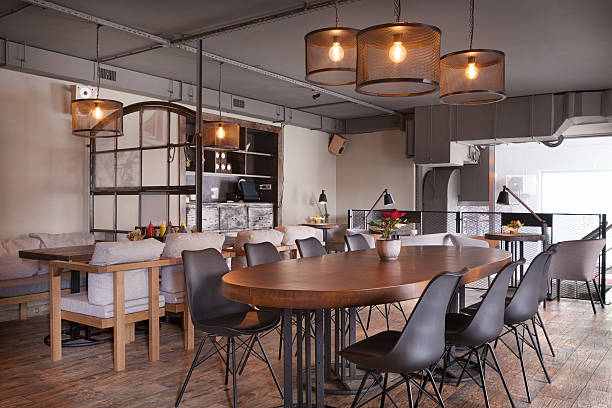 istock Modern european cafe interior. 538680630