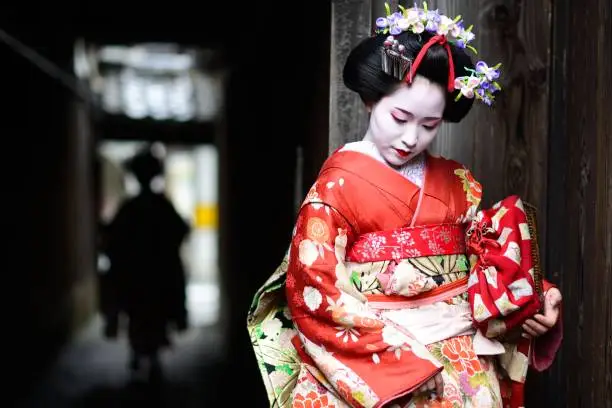 Photo of Young maiko in Kyoto