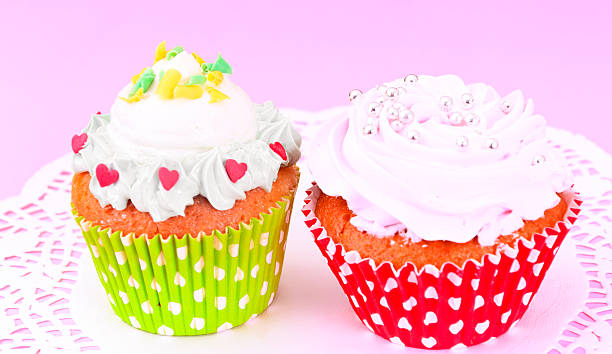 istock Cake with Cream, Cupcake on Wood Background. 538681158
