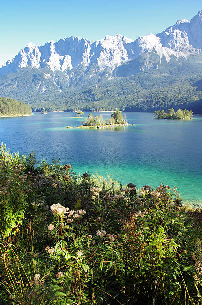 istock Beautiful mountain lake Eibsee in german Alps 538681698