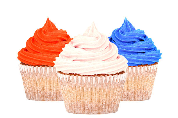 istock Patriotic red, white and blue cupcakes 538683147