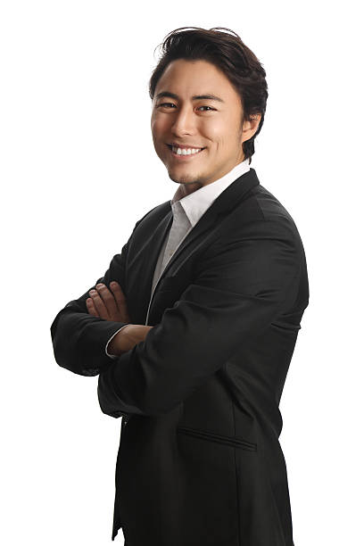 istock Handsome businessman in a black suit 538683440