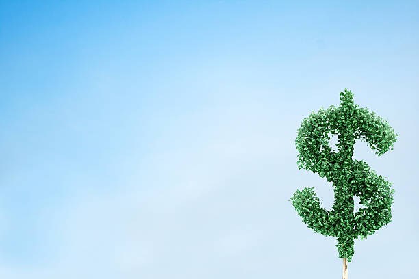 istock Financial growth and success on sky background 538683587