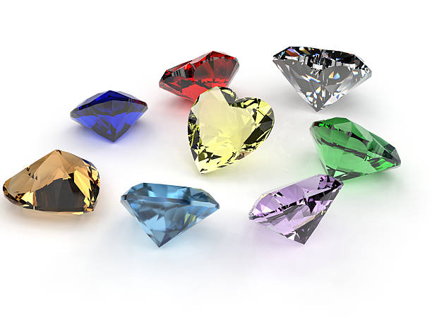 istock Background with set of many different gemstone 538684671