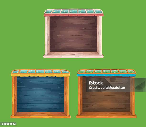 Label Rak Permainan Set Jendela Rak Kayu Permainan Ilustrasi Stok - Unduh Gambar Sekarang ...