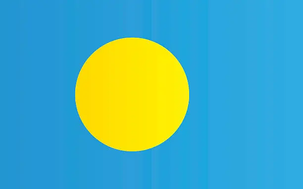 Vector illustration of Flag of Palau