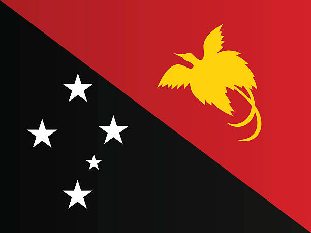 Flag of Papua New Guinea Flag of Papua New Guinea Papua New Guinea stock illustrations