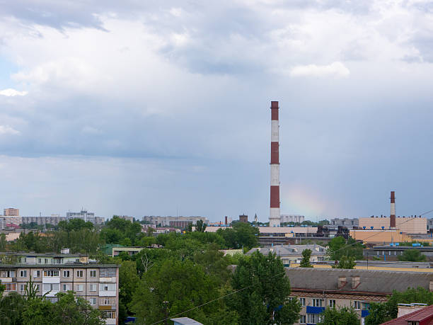 istock The Factory chimneys. 538685764