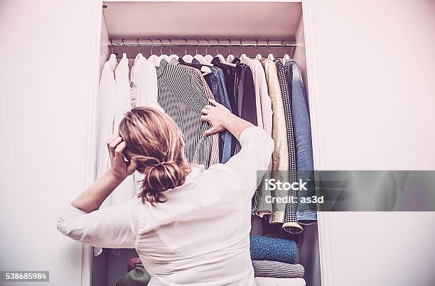 What To Wear Stock Photo - Download Image Now - Closet, Clothing, Comfortable