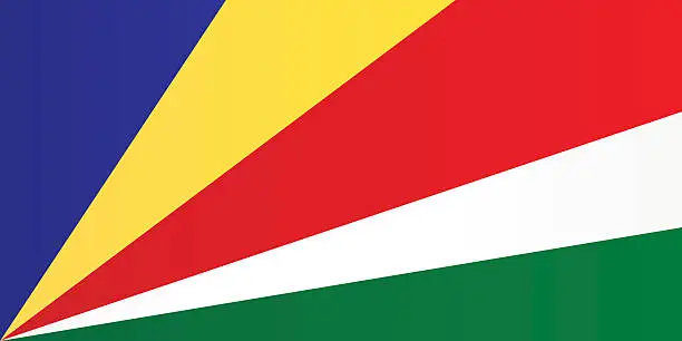 Vector illustration of Flag of Seychelles
