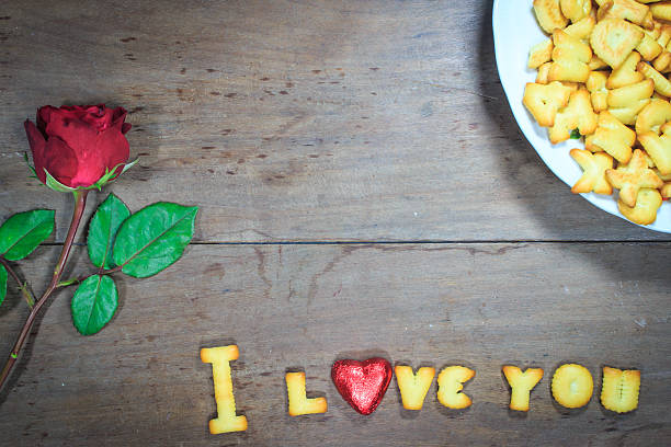 istock Happy Valentine's Day  with word I Love You 538686253
