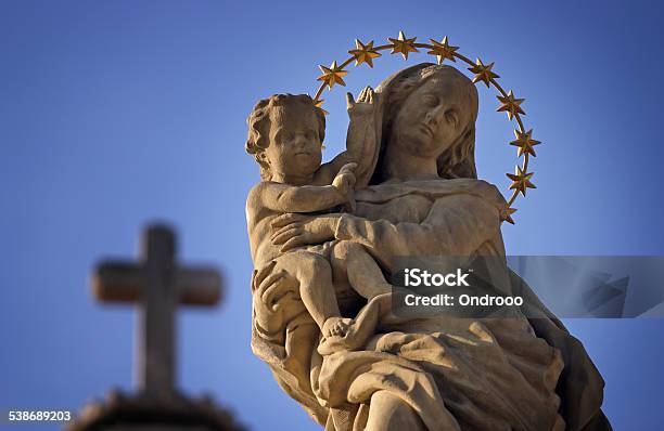 Statue Of Virgin Mary And Jesus Stock Photo - Download Image Now - Virgin Mary, Statue, Mary I of England