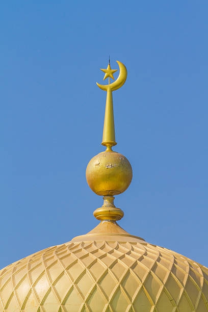 istock Golden top of mosque 538690505