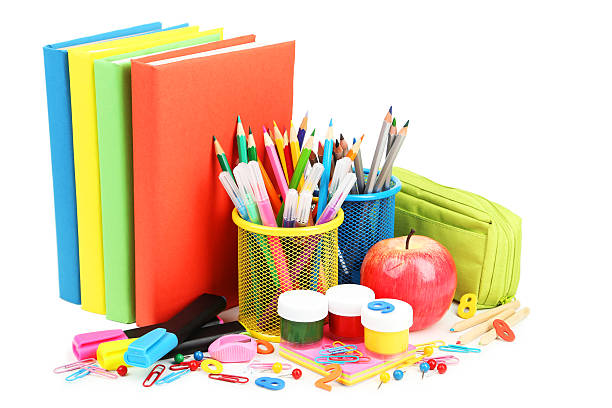 istock School supplies isolated on white 538704415