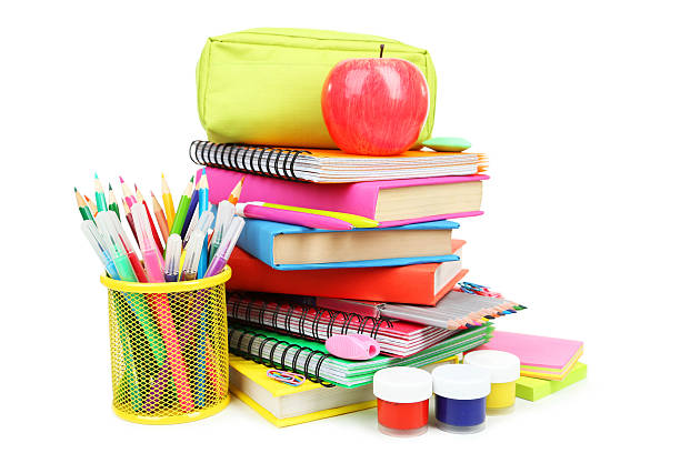 istock School supplies isolated on white 538704467