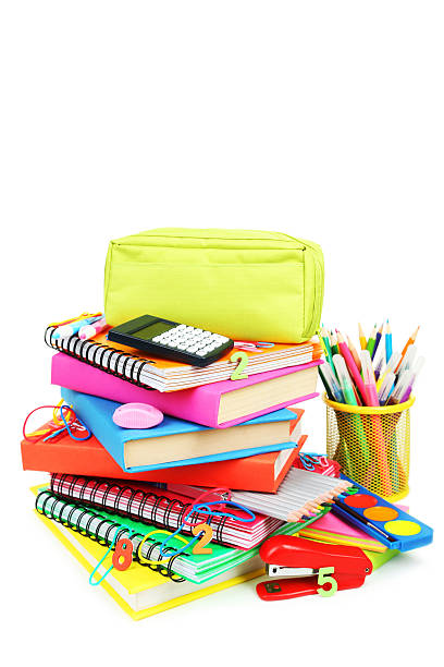 istock School supplies isolated on white 538704503