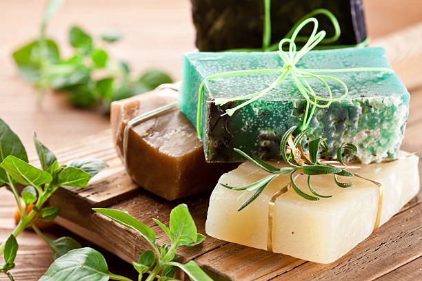 istock Pieces of natural soap. 538704507