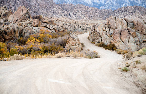 Rough desert terrain is the norm in the Alabama Hills