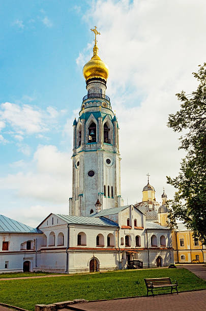 saint sophia belfry in vologda stock photo
