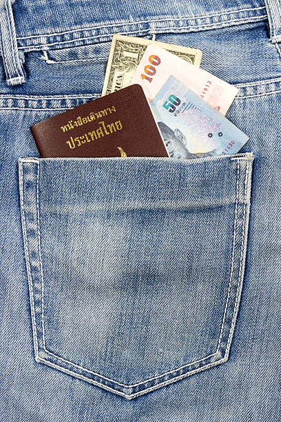 istock Thai passport in jeans pocket 538709189