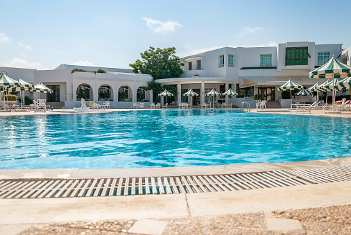 Pool Side at a Hotel in Mahdia, Tunisia