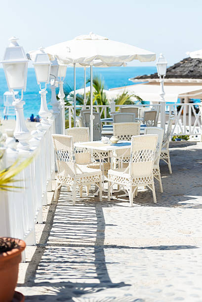 istock Bright summer outside street cafe at Spain 538721653