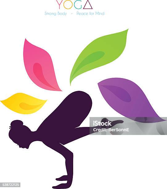 Beautiful Woman Doing Yoga Stock Illustration - Download Image Now - 2015, Abstract, Adult