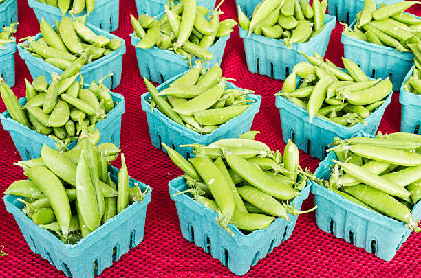 View of beans on a farmer's market